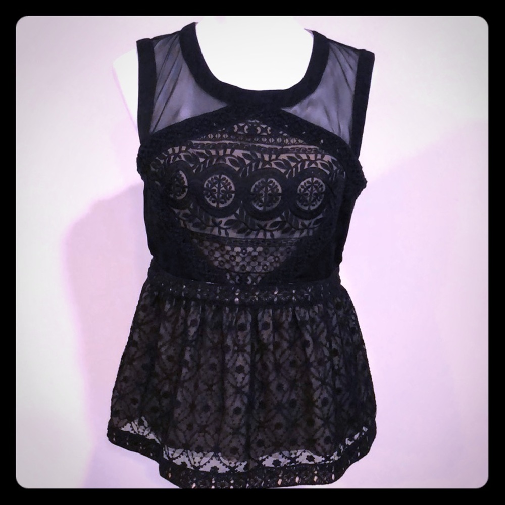Beautiful Skies Are Blue Peplum Top!